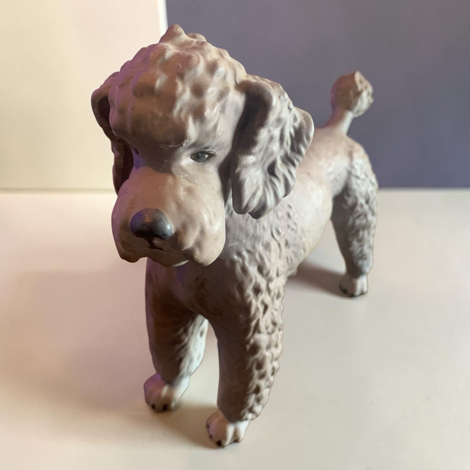 Vintage 1968 Goebel West Germany Porcelain Grey Poodle Figurine CH 620 Vintage 1968 Goebel West Germany Porcelain Grey Poodle Figurine CH 620