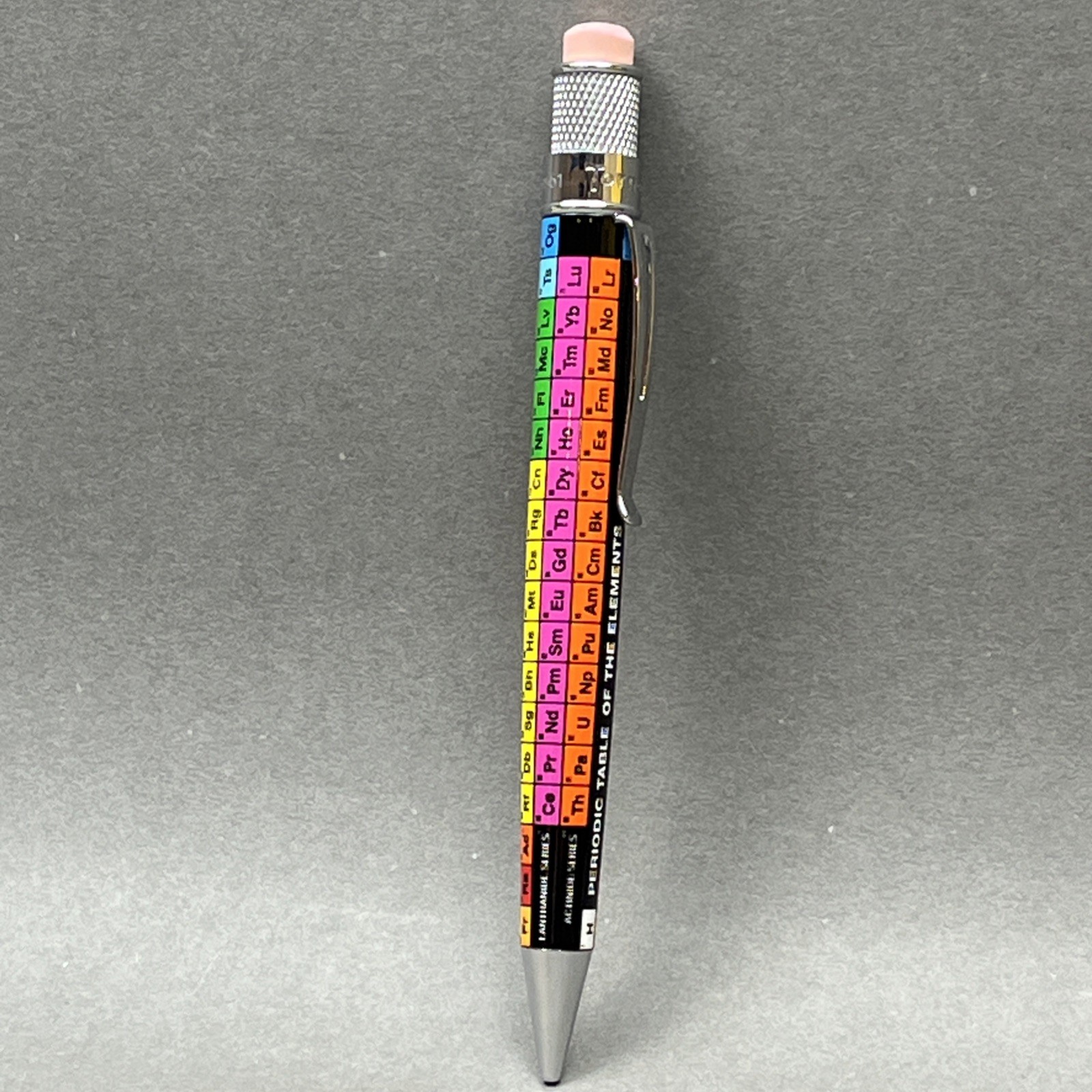 Vtg Retro 51 Tornado “DMITRI”  Mechanical Pencil  Periodic Table Metalsmiths
