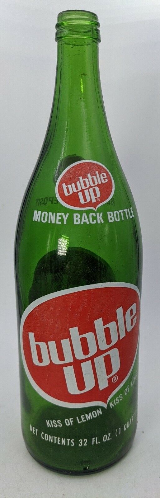 80's Bubble Up Soda Bottle 32oz. 