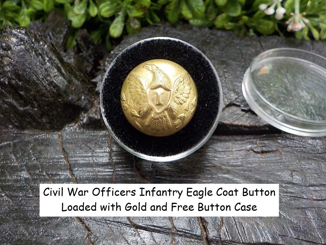 Old Rare Vintage Antique Civil War Relic Eagle Infantry Coat Button Free Case Old Rare Vintage Antique Civil War Relic Eagle Infantry Coat Button Free Case