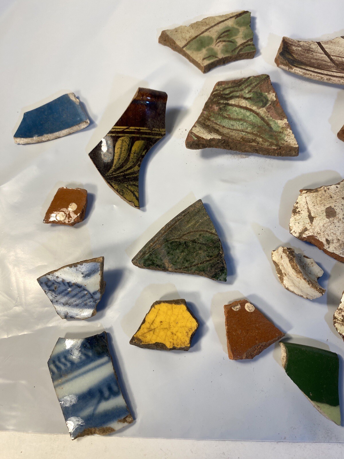 Old Mexico Pottery Shards Patzcuaro, Michoacan Old Mexico Pottery Shards Patzcuaro, Michoacan