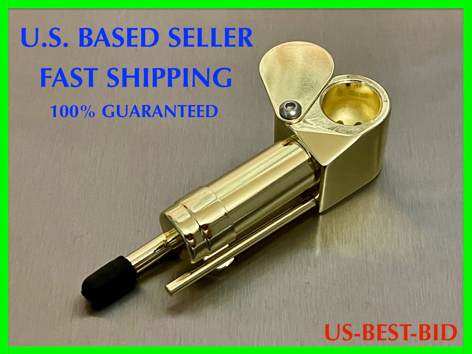 New Brass PLT Tobacco Smoking Proto Pipe Clone Tar Trap Stash Storage Chamber New Brass PLT Tobacco Smoking Proto Pipe Clone Tar Trap Stash Storage Chamber