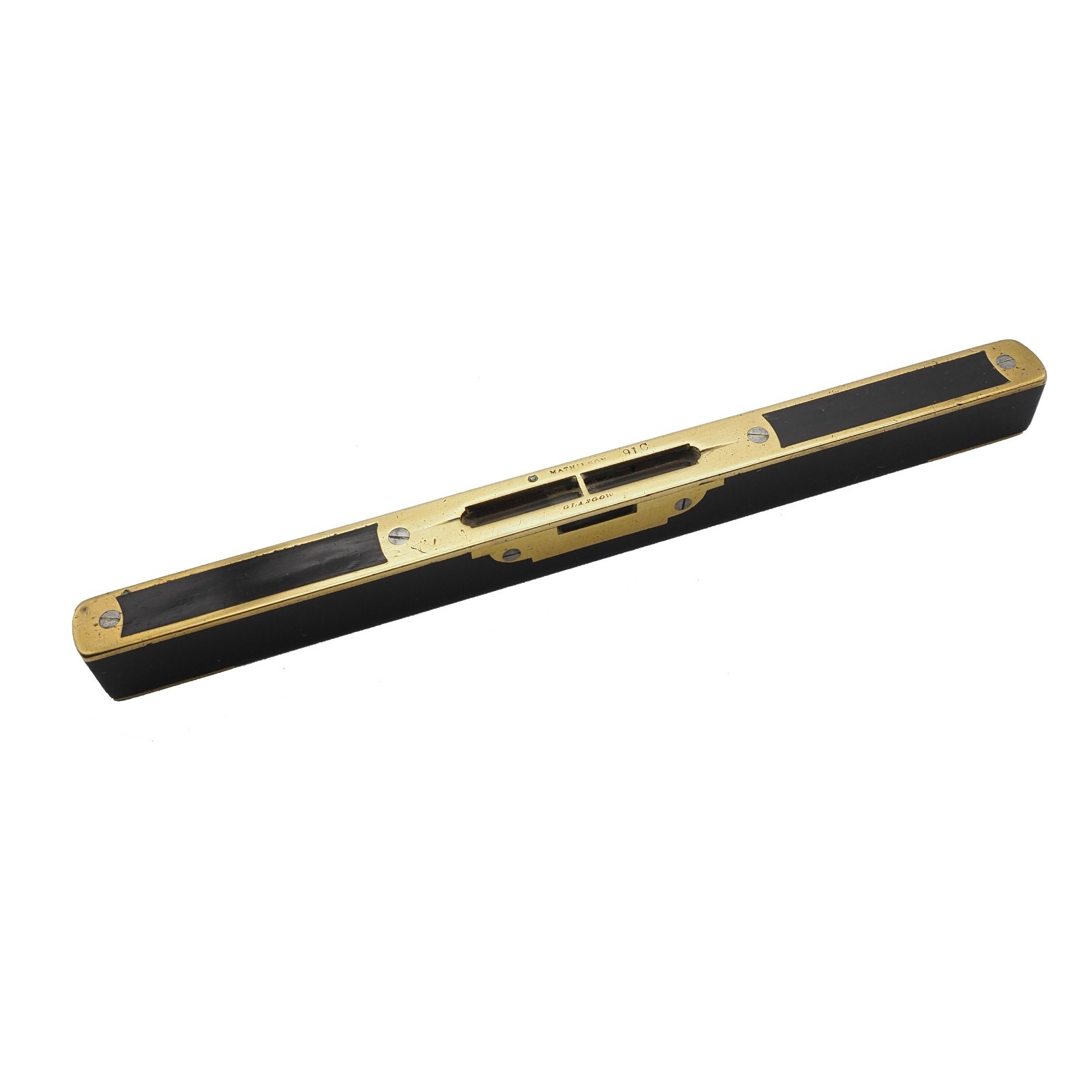 INCREDIBLY RARE A. Mathieson & Son, Glasgow No. 91C Ebony  & Brass Level