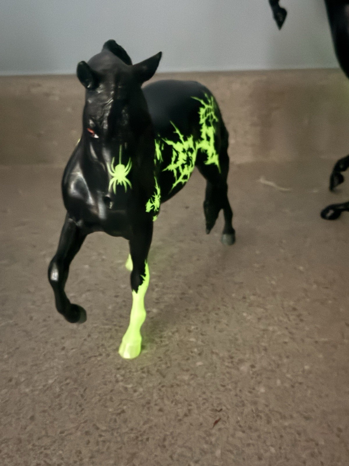 Breyer GLOW in DARK Halloween Spider Horse MERRY WIDOW Marabella #710003 Breyer GLOW in DARK Halloween Spider Horse MERRY WIDOW Marabella #710003