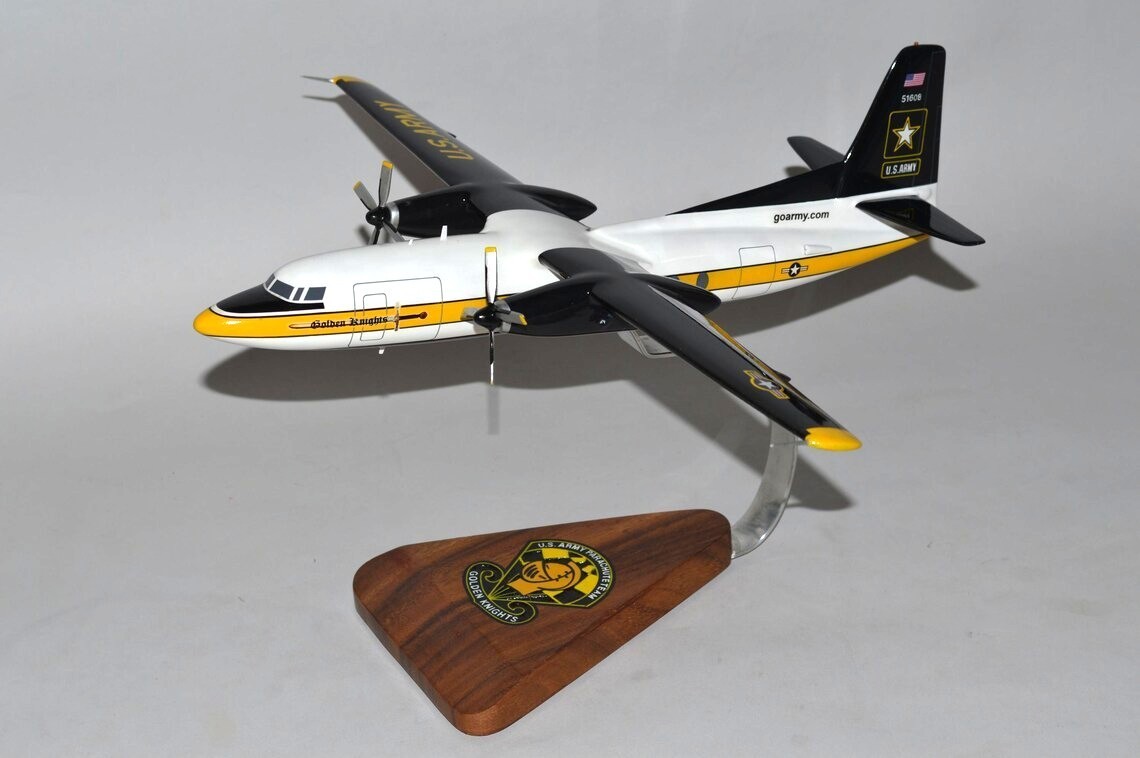 US Army Fokker C-13 Golden Knights Parachute Team Desk 1/48 Model SC Airplane
