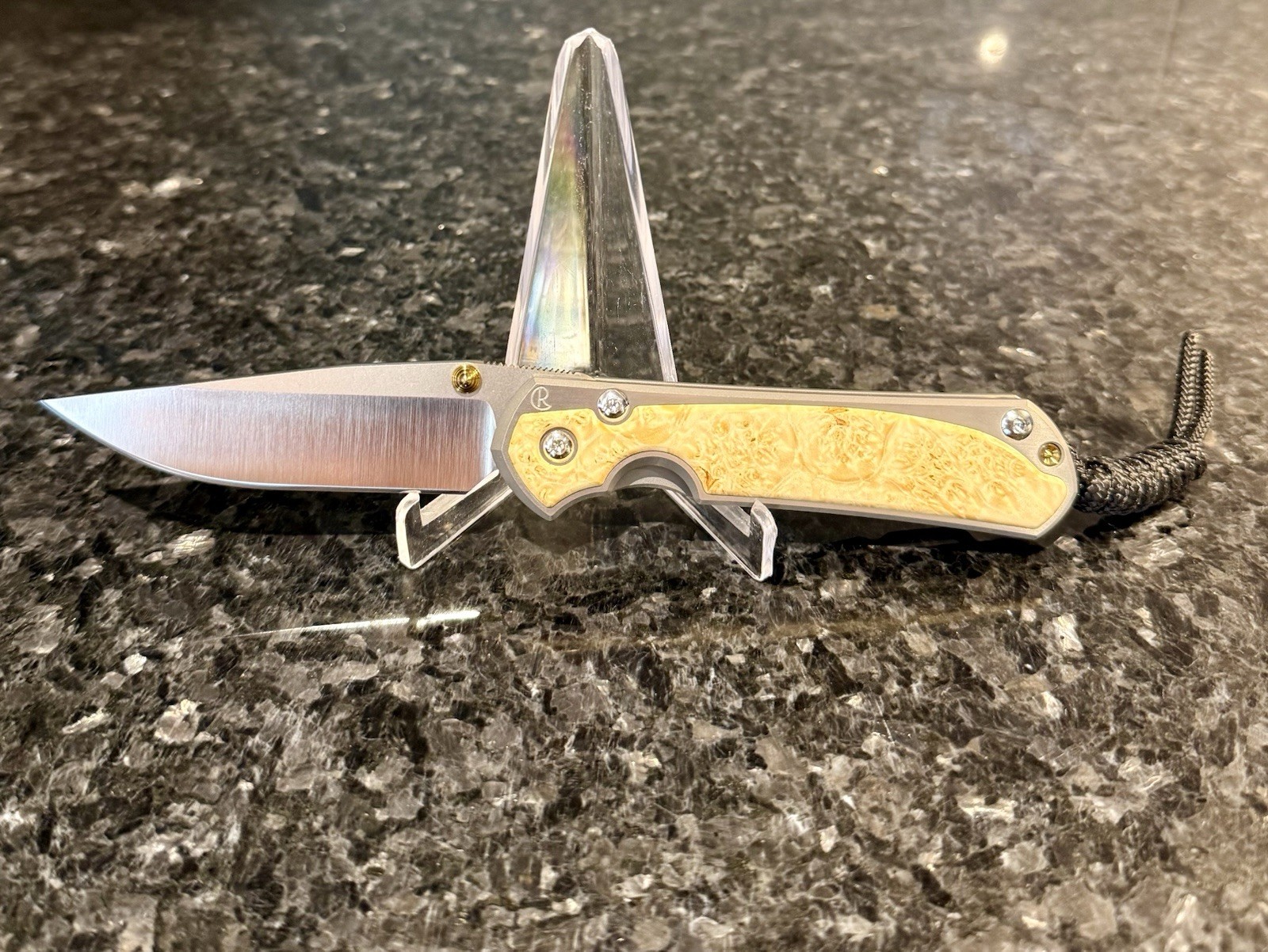 Chris Reeve Small Sebenza 31 Box Elder Inlay Polished Magnacut Blade NIB NR Chris Reeve Small Sebenza 31 Box Elder Inlay Polished Magnacut Blade NIB NR