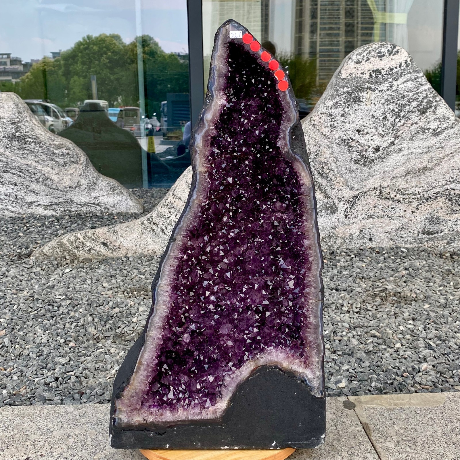 57LB Natural Amethyst Geode Quartz Crystal Cluster Cathedral Energy healing 57LB Natural Amethyst Geode Quartz Crystal Cluster Cathedral Energy healing