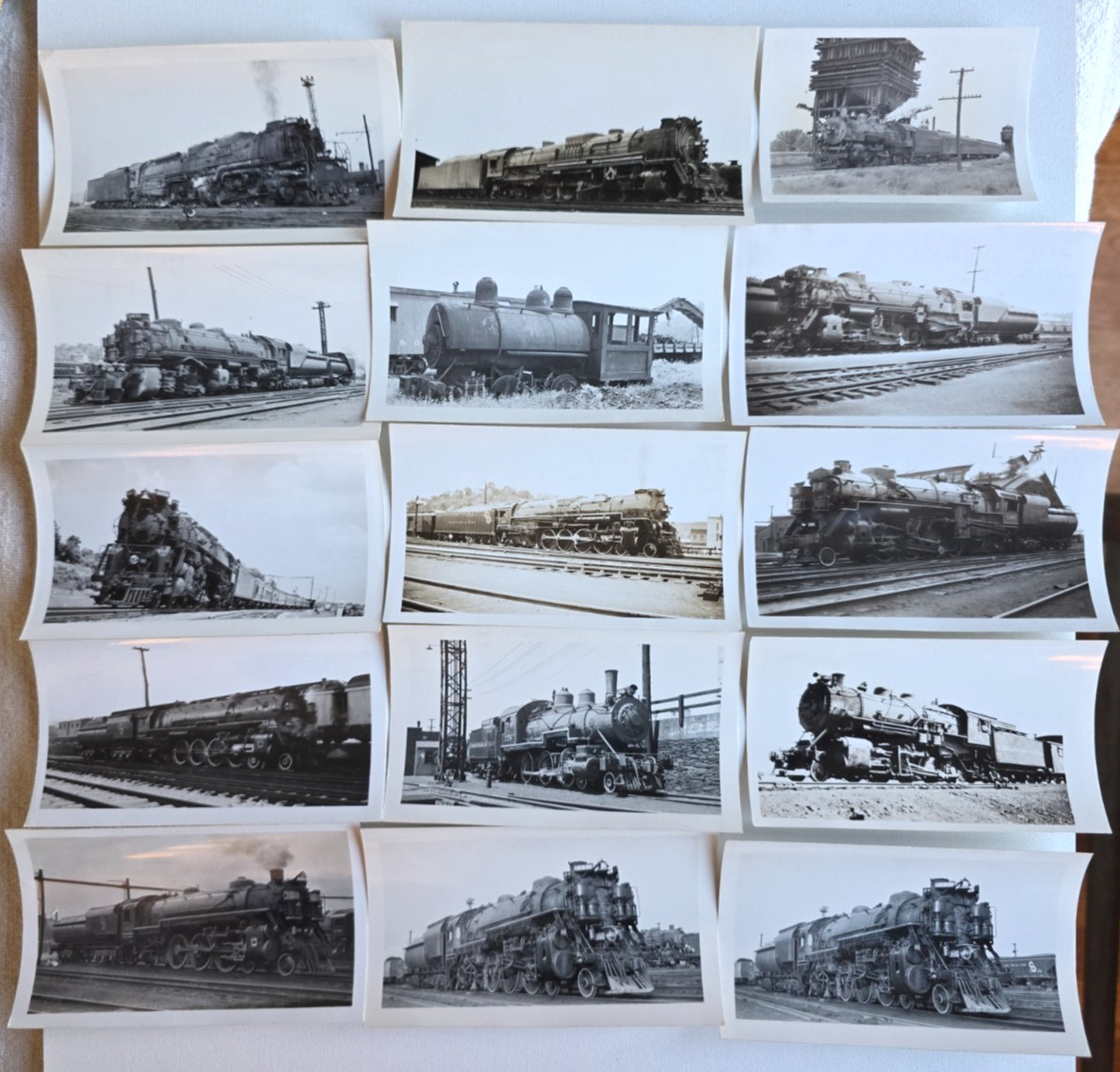 C. 1940s Chesapeake & Ohio Railroad Steam Locomotive Photo Lot Of 15 C. 1940s Chesapeake & Ohio Railroad Steam Locomotive Photo Lot Of 15