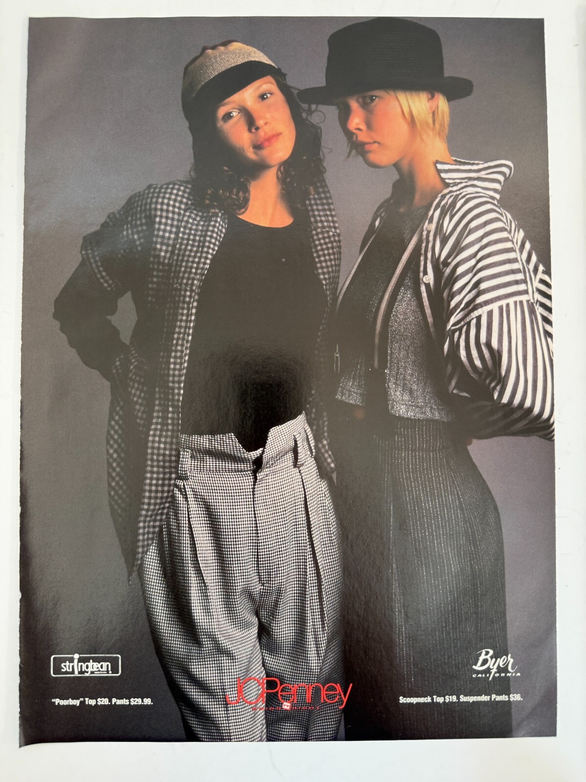 Vintage 1994 Byer California Fashion at JC Penney Girls Advertisement Print Ad
