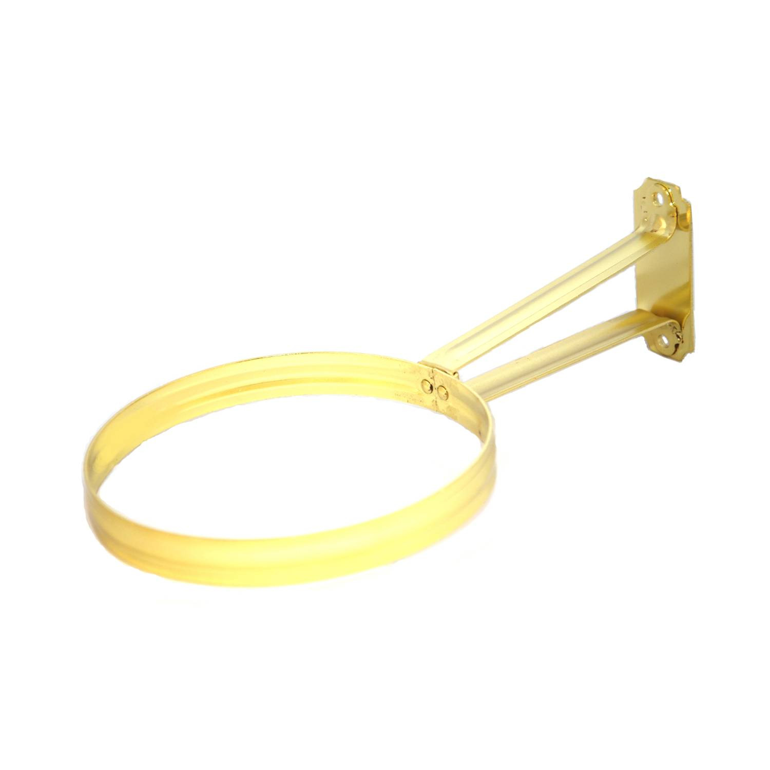Aladdin Classic Wall Bracket for No Pedestal Aladdin Oil Lamps, Brass Plated