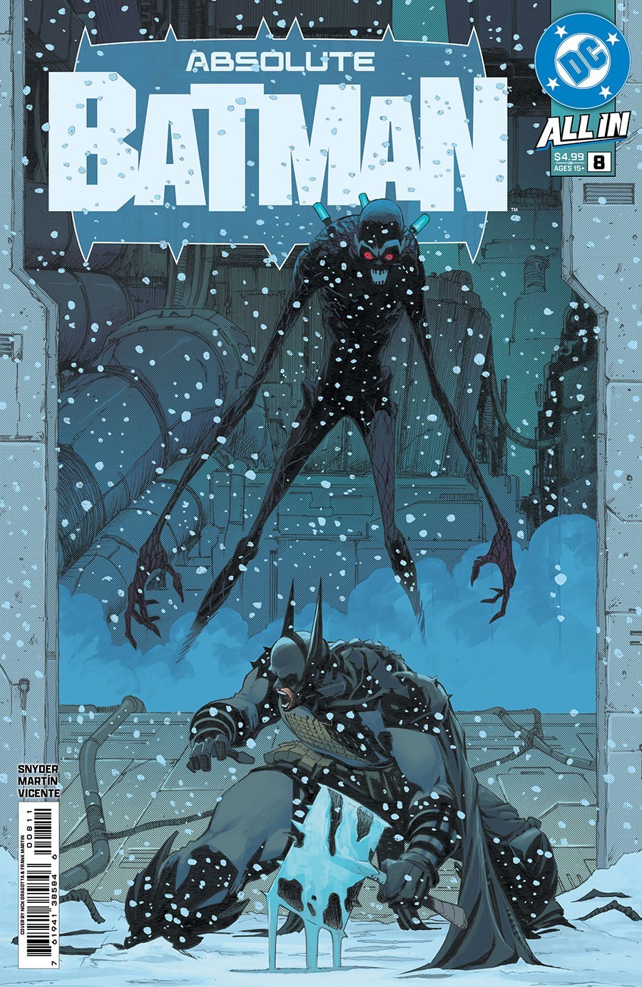 🦇🔵 ABSOLUTE BATMAN #8 A FIRST PRINT NICK DRAGOTTA DC COMICS 2025 Mr. Freeze VF