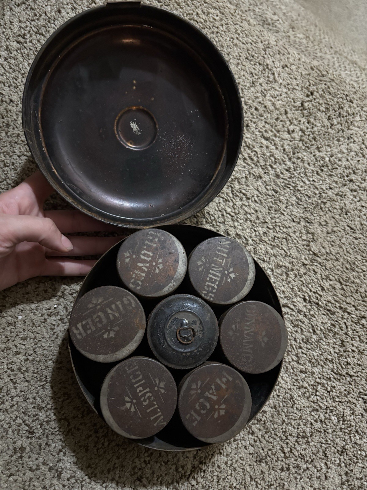 Antique Spice Tin Antique Spice Tin