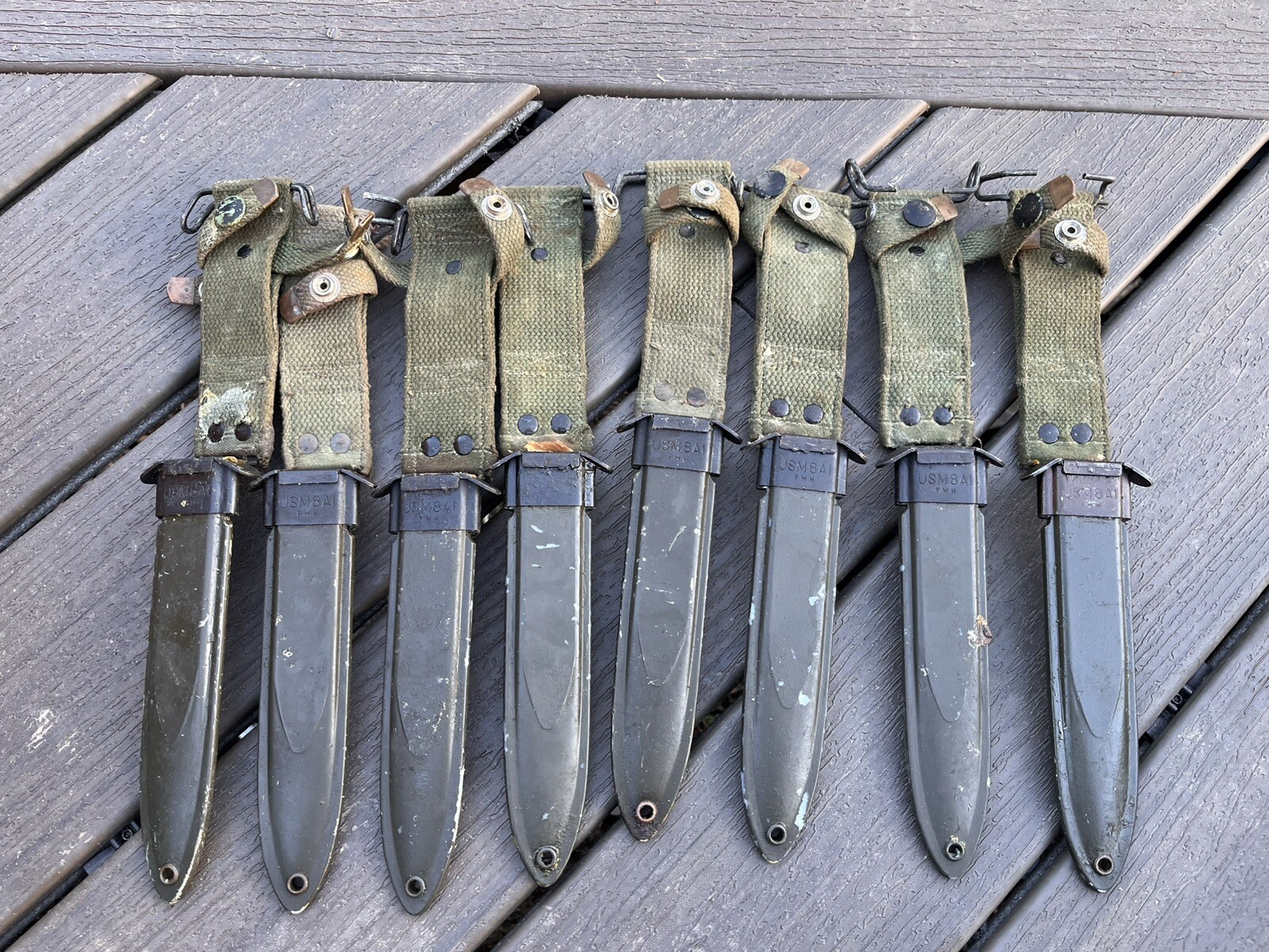 Post-WWII Korean War M8A1 Scabbard For M5A1 M1 Garand Bayonet M3, M5, M6, M7 Post-WWII Korean War M8A1 Scabbard For M5A1 M1 Garand Bayonet M3, M5, M6, M7