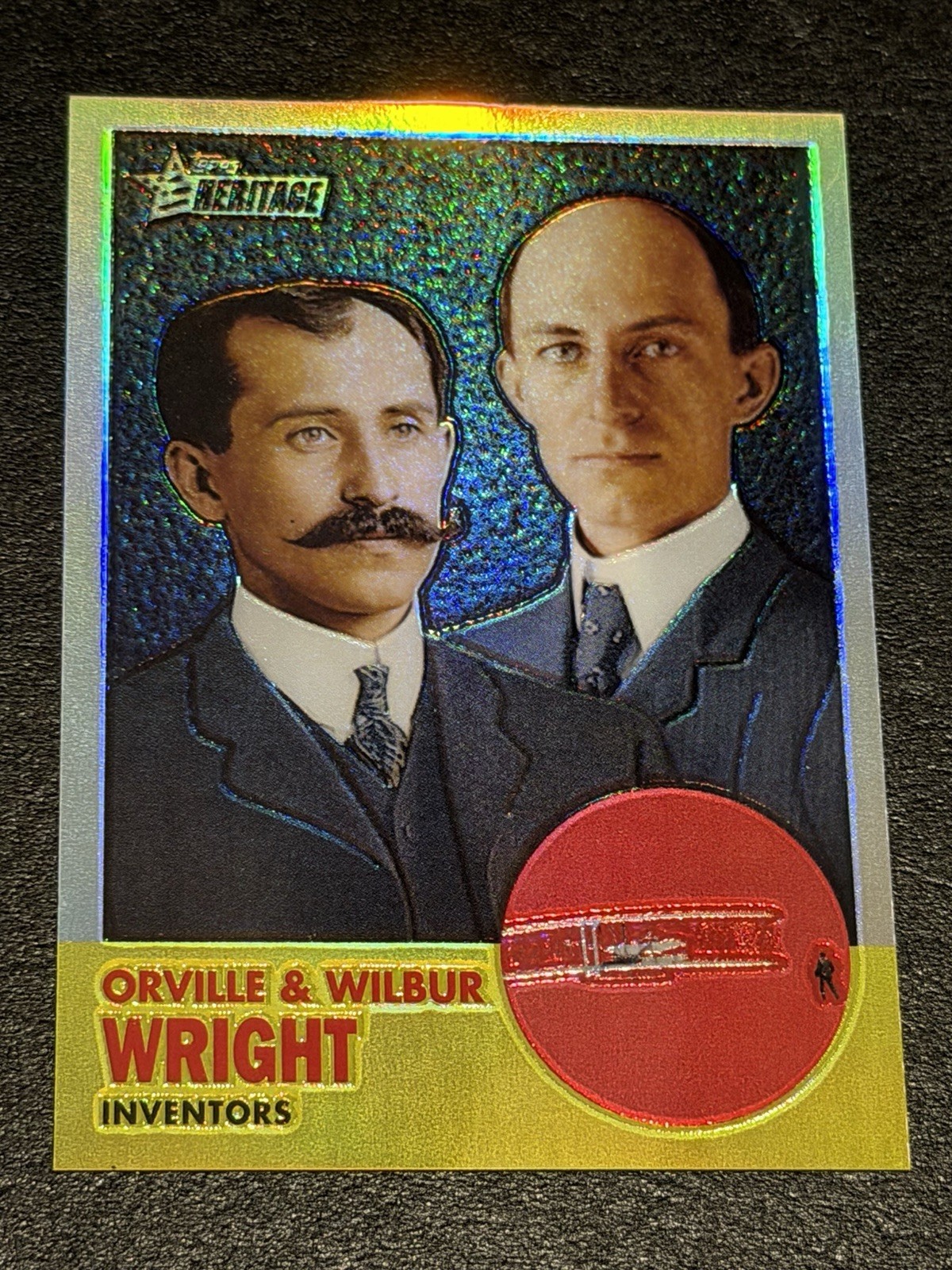 2009 Topps American Heritage Orville & Wilbur Wright #C42 Chrome Refractor 06/76 2009 Topps American Heritage Orville & Wilbur Wright #C42 Chrome Refractor 06/76