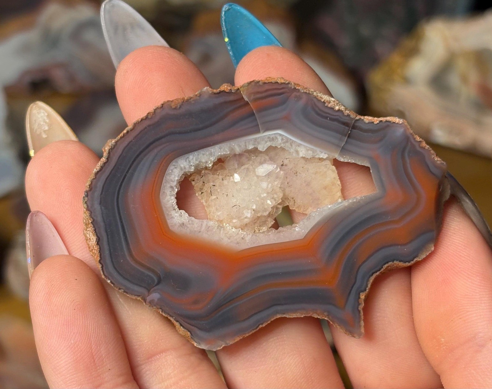 Queensland Creek Agate • Natural Australian Banded Stone • Collector Specimen