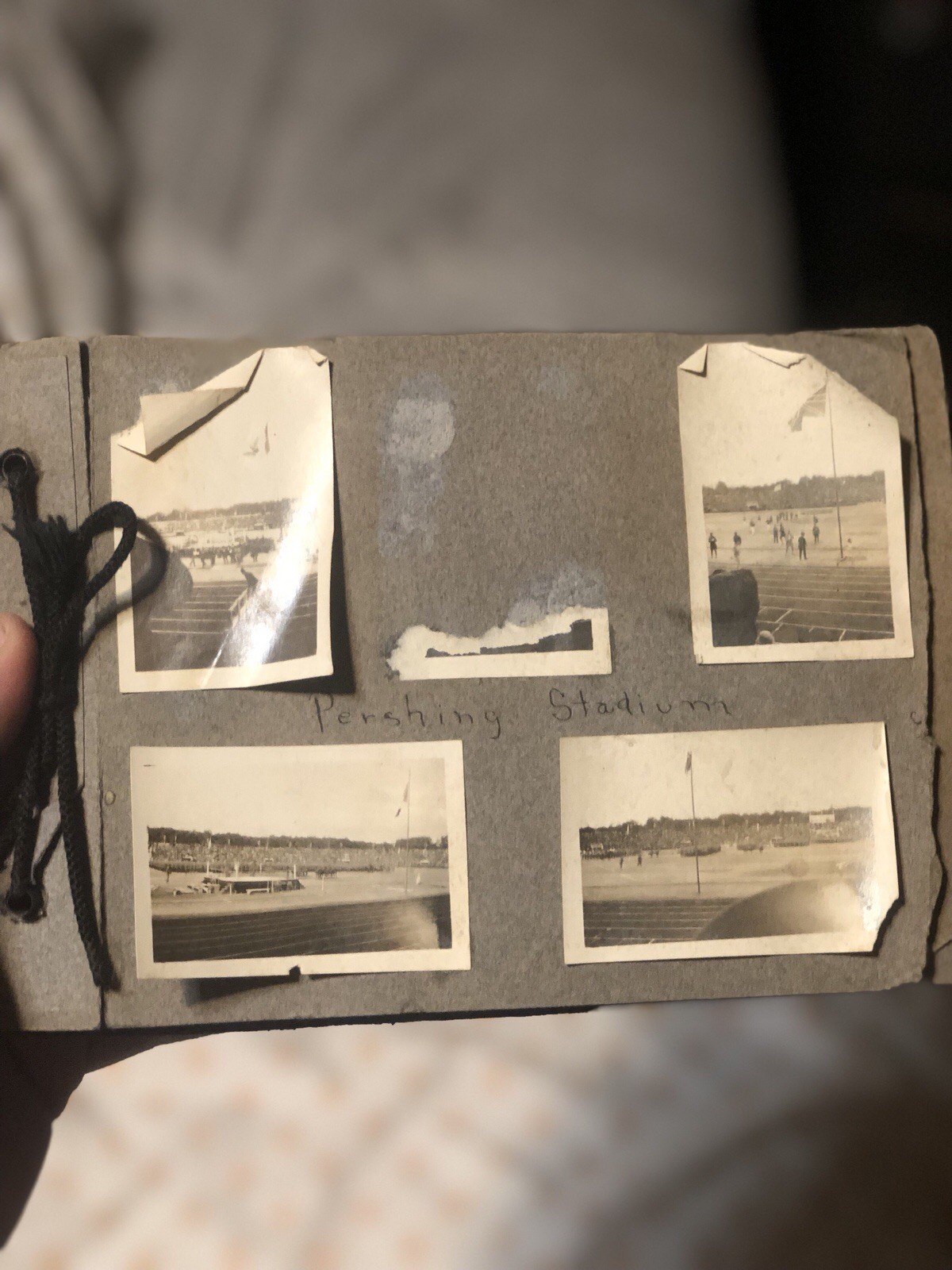 Vintage photo Album with photos form WW1, Pershing Stadium ect… around 1917-1919 Vintage photo Album with photos form WW1, Pershing Stadium ect… around 1917-1919