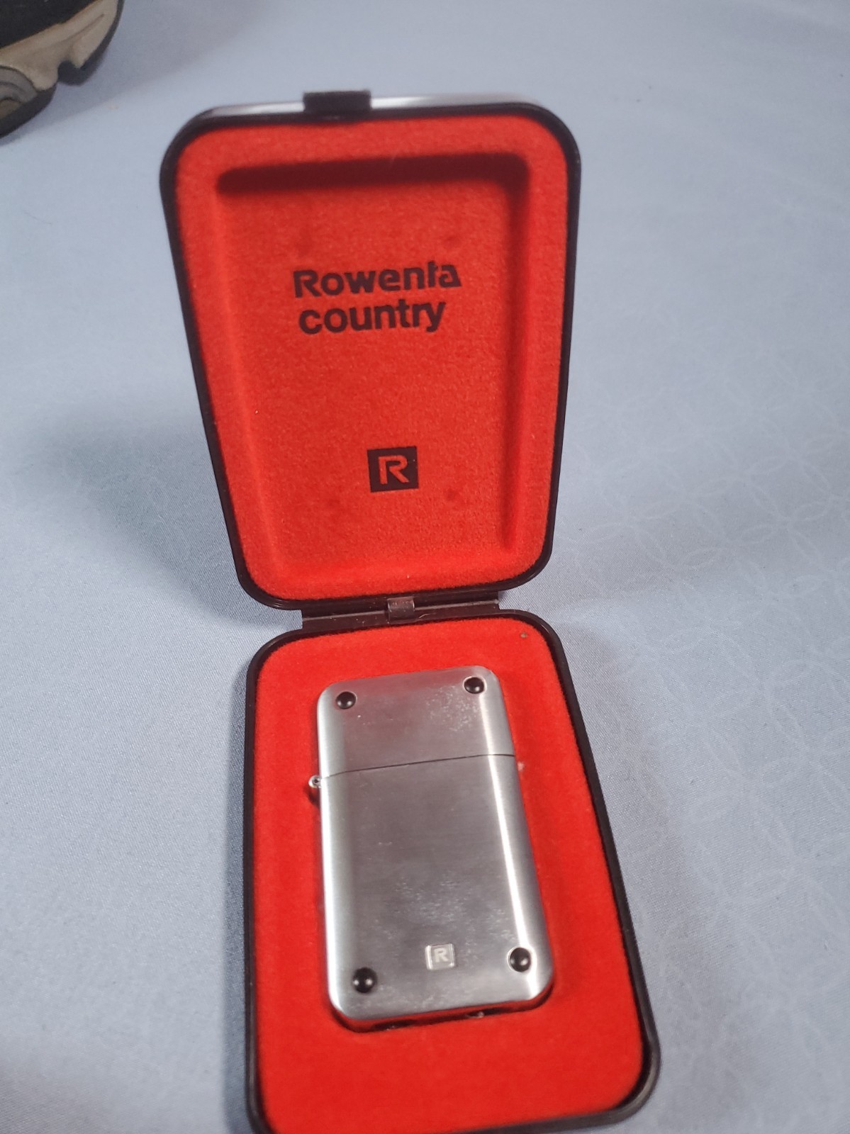 Vintage Rowenta Country Lighter RO 413 Germany Pocket Gas Cigarette In Box Vintage Rowenta Country Lighter RO 413 Germany Pocket Gas Cigarette In Box