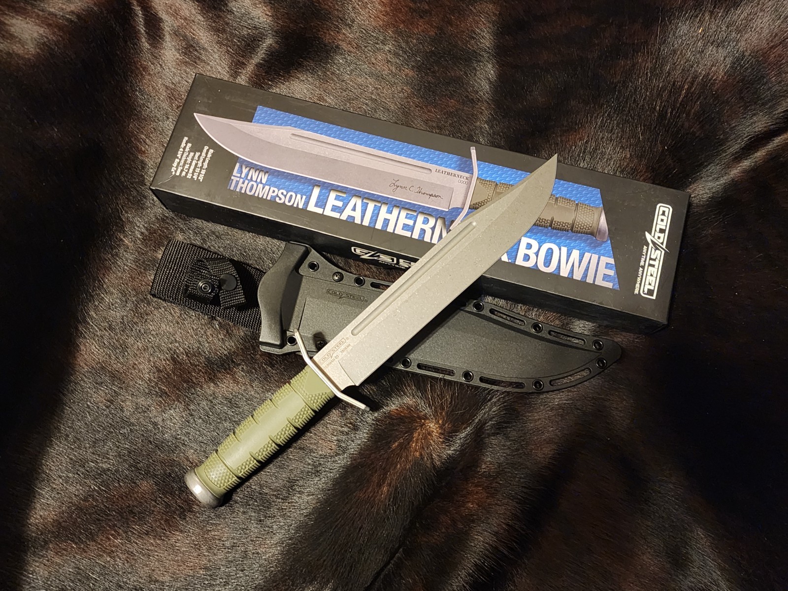 Lynn Thompson Cold Steel Leatherneck Bowie Knife 10.5\ Lynn Thompson Cold Steel Leatherneck Bowie Knife 10.5\