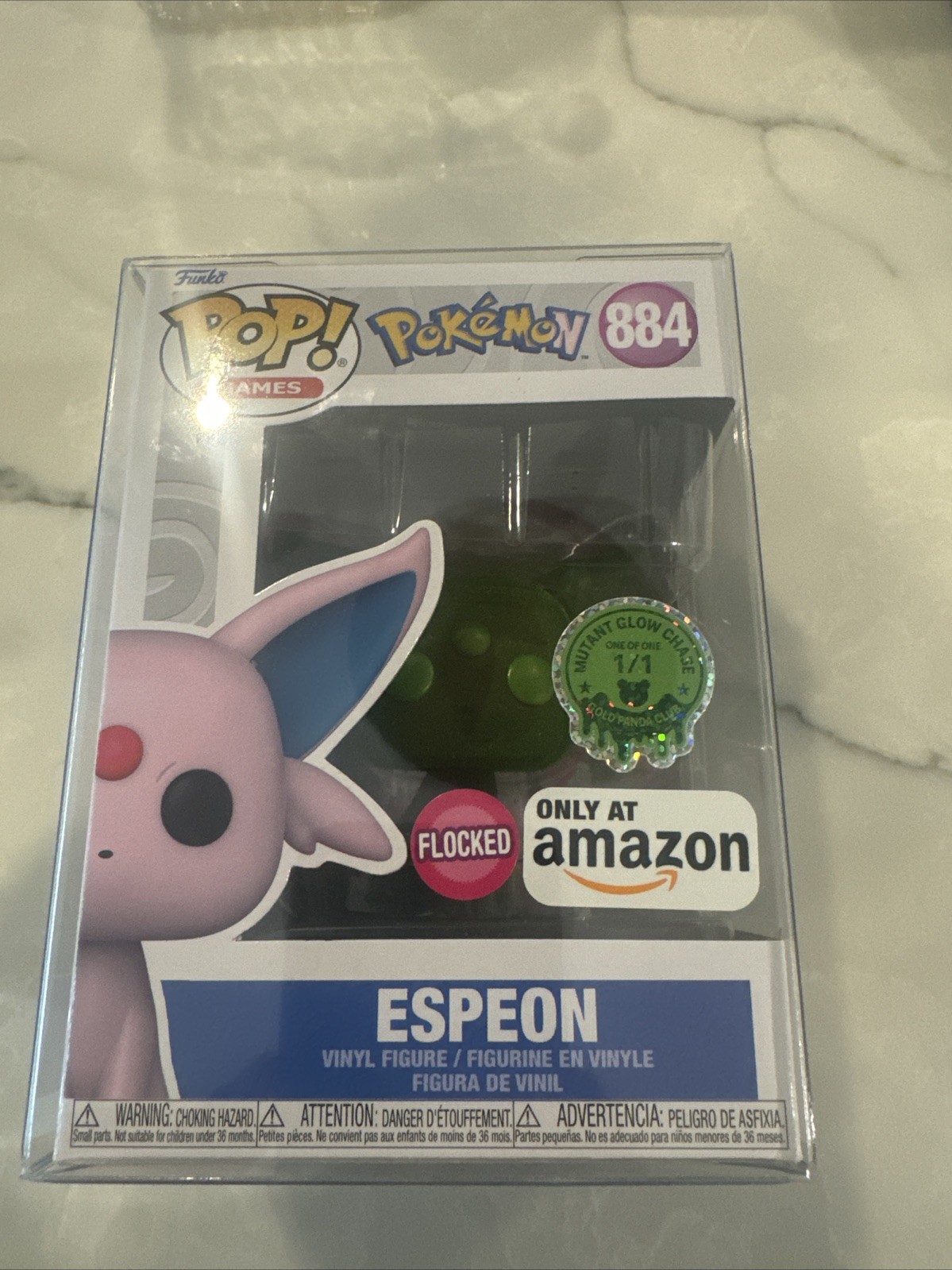 1/1 Limited Edition Pokemon Espeon Gold Panda Club Funko Pop #884 1/1 Limited Edition Pokemon Espeon Gold Panda Club Funko Pop #884