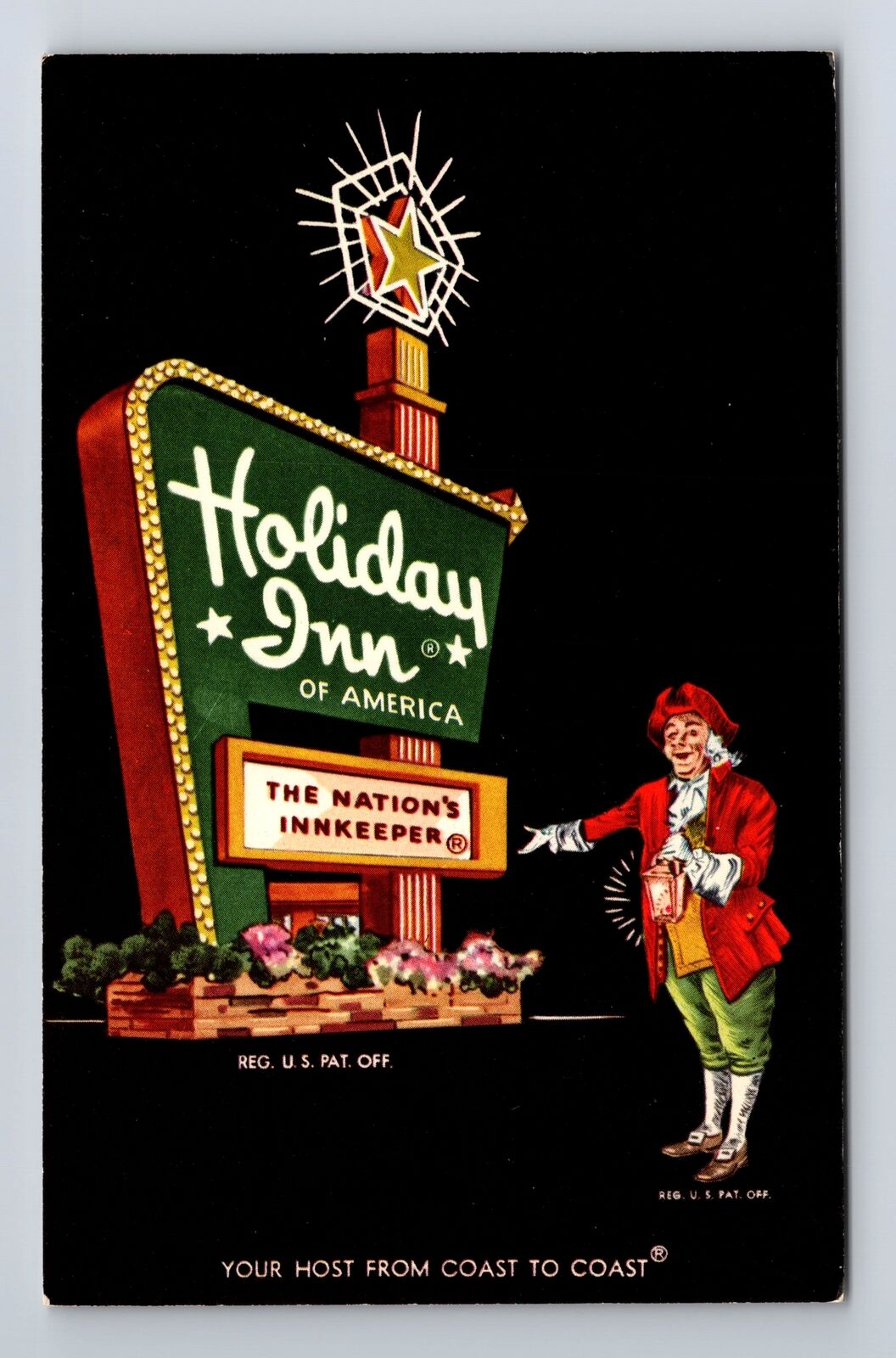 Jackson MI-Michigan, Holiday Inn, Advertising, Antique Vintage Postcard