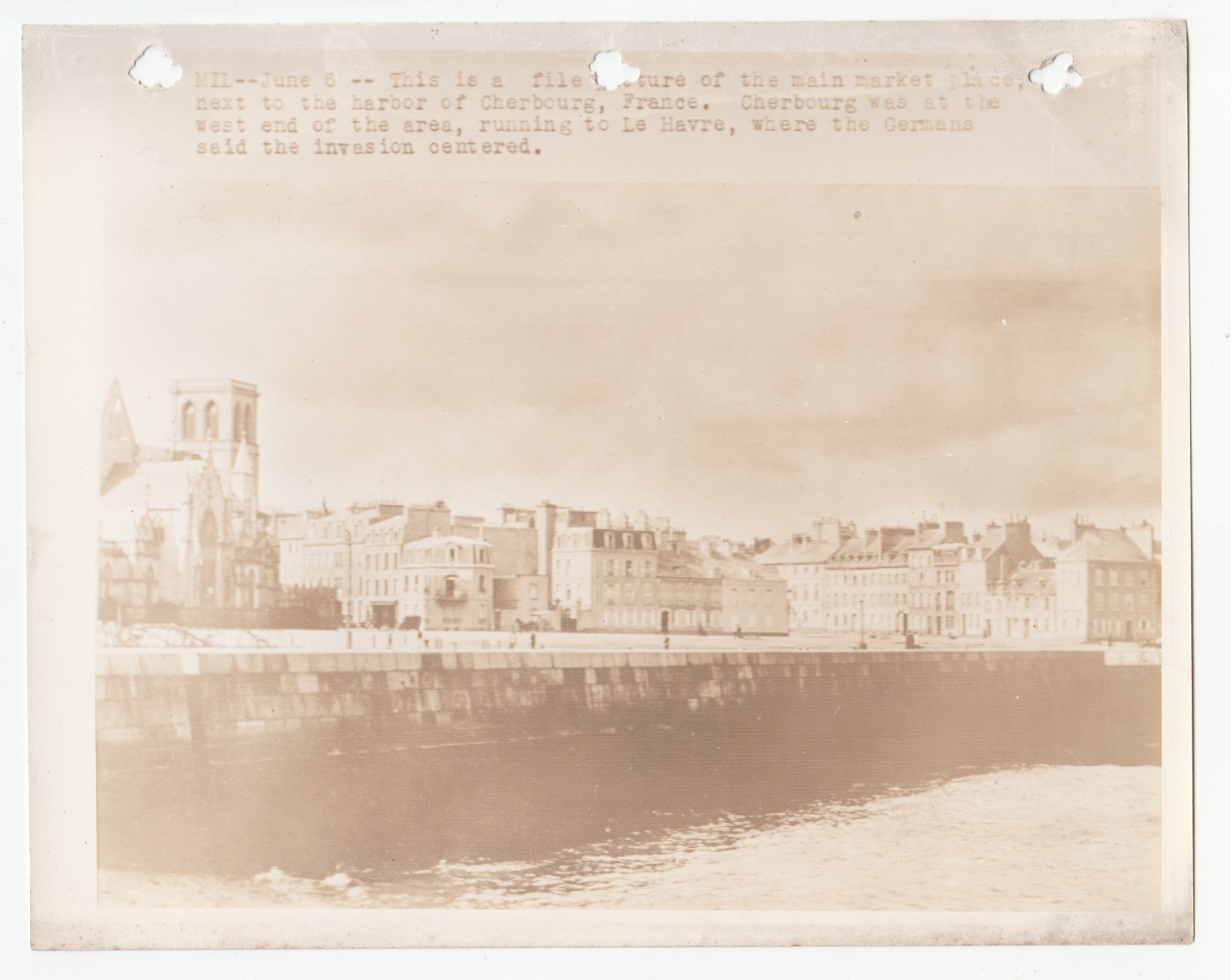 Cherbourg Le Havre France Americans Landing 1944 Original Press Photo WWII Cherbourg Le Havre France Americans Landing 1944 Original Press Photo WWII