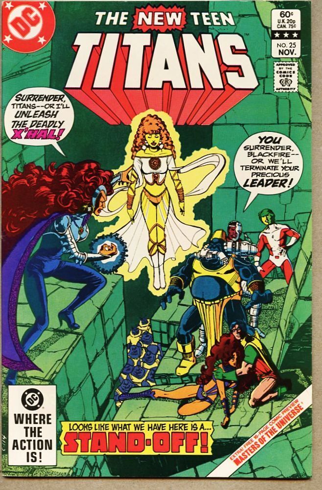 New Teen Titans #25-1982 vfnm 9.0 Masters Of The Universe Blackfire George Perez