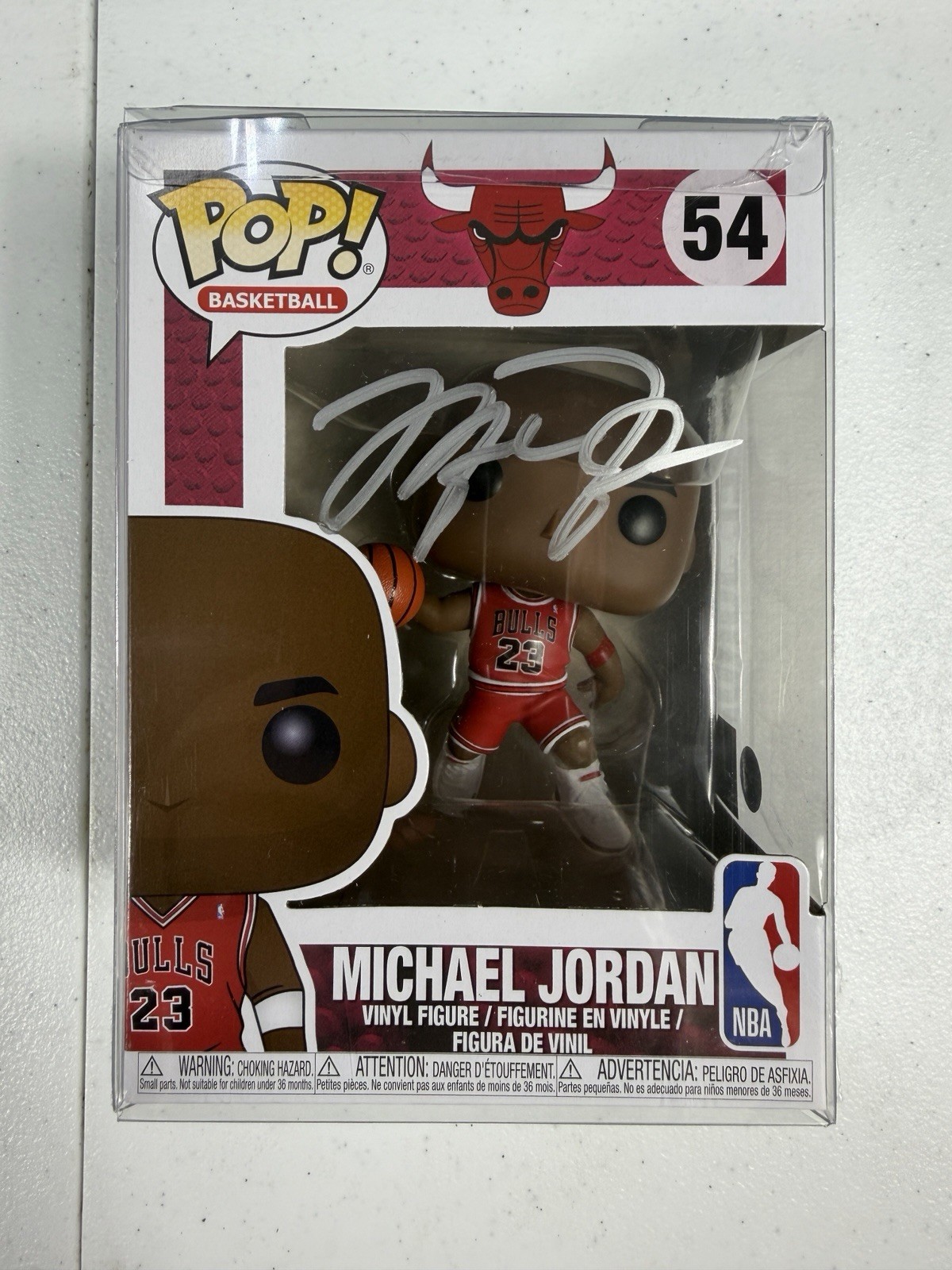 Michael Jordan Signed Funko Pop #54 Chicago Bulls COA Pros PC489531 Michael Jordan Signed Funko Pop #54 Chicago Bulls COA Pros PC489531