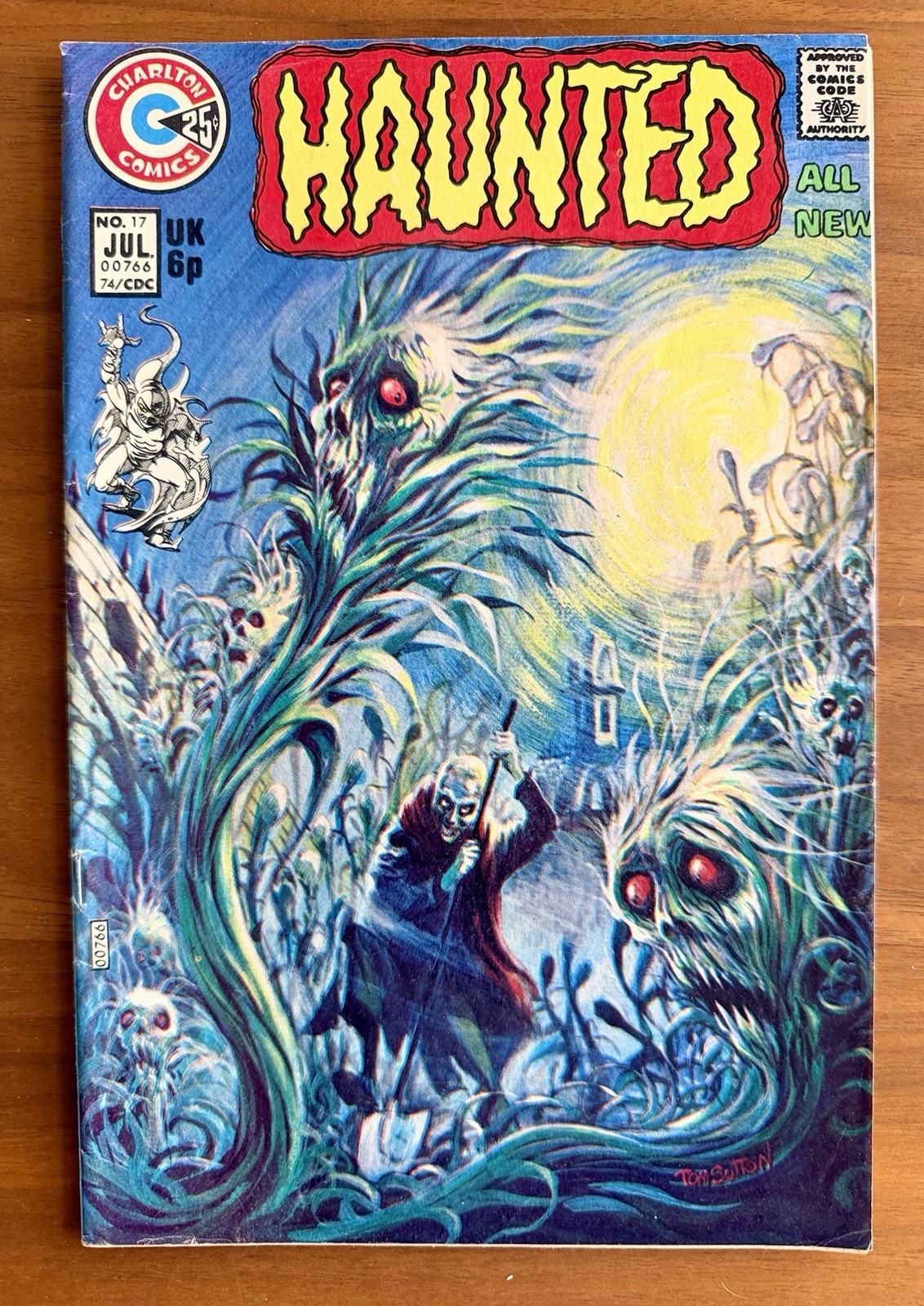 Haunted #17 • Charlton 1974 Classic Tom Sutton Horror F/VF b5 Haunted #17 • Charlton 1974 Classic Tom Sutton Horror F/VF b5