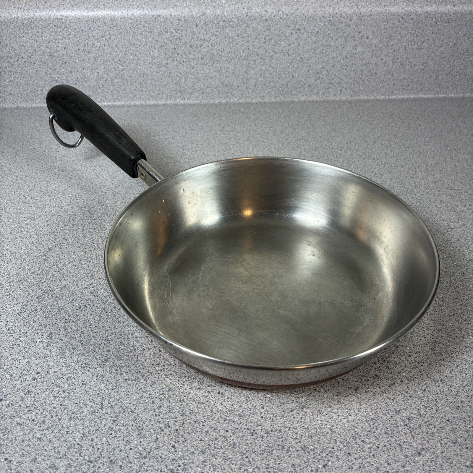 Vtg 1801 Revere Ware 7 Inch Stainless Steel Copper Skillet Fry Pan Cottagecore
