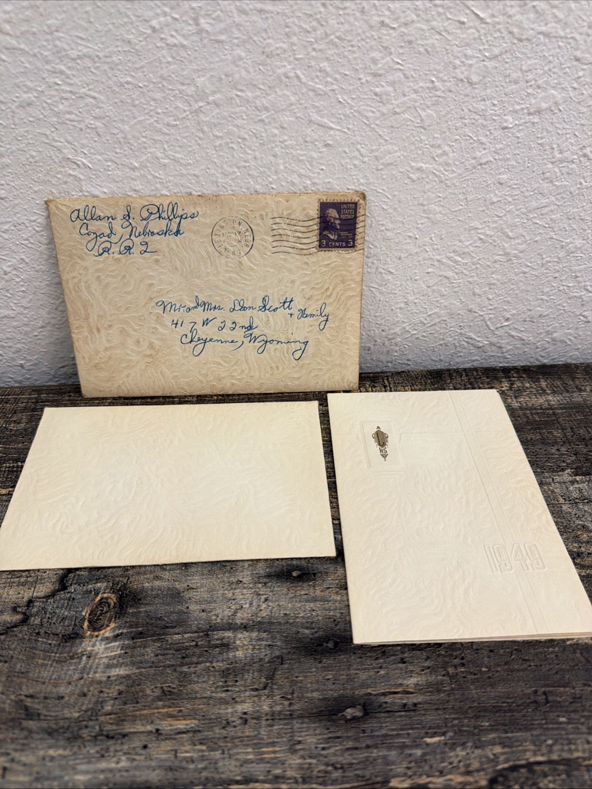 Vintage 1949 High School Commencement Program | Embossed 