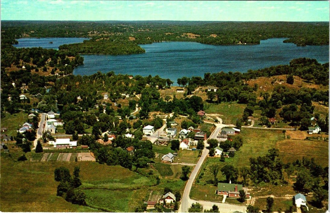 Arden, Ontario Canada VILLAGE~HOMES & BIG CLEAR LAKE Aerial View Postcard Arden, Ontario Canada VILLAGE~HOMES & BIG CLEAR LAKE Aerial View Postcard