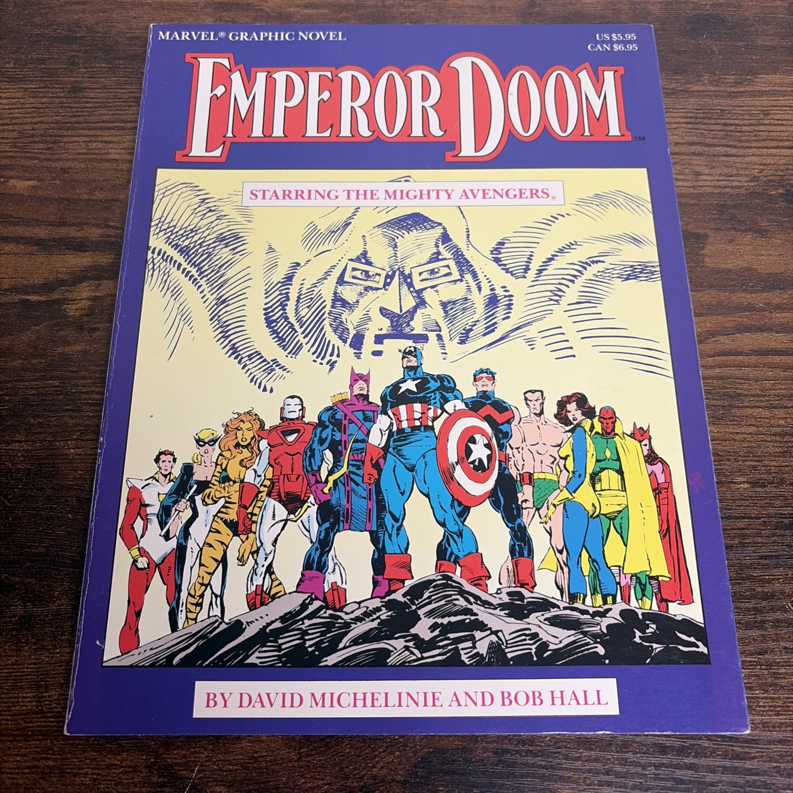 Marvel Graphic Novel #27 Emperor Doom 1st Print 1987 Avengers Doctor Doom Marvel Graphic Novel #27 Emperor Doom 1st Print 1987 Avengers Doctor Doom