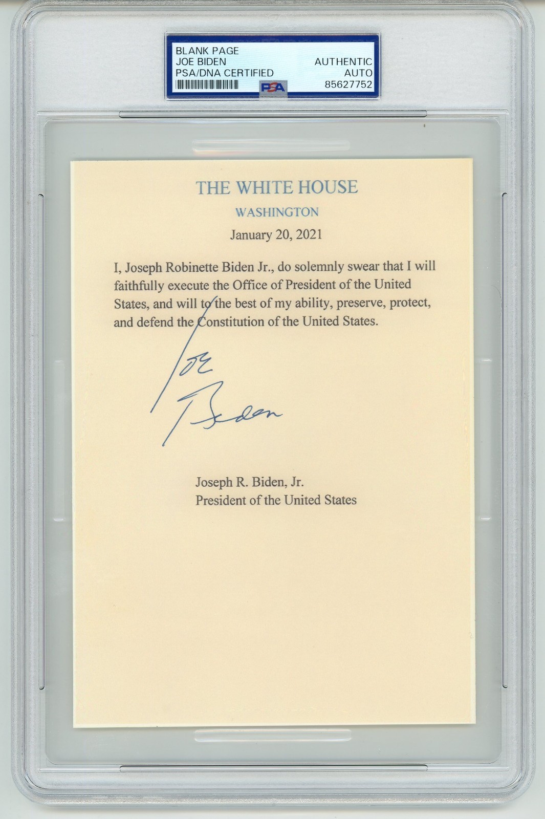 Joe Biden ~ Signed Autographed Joe Biden ~ Signed Autographed