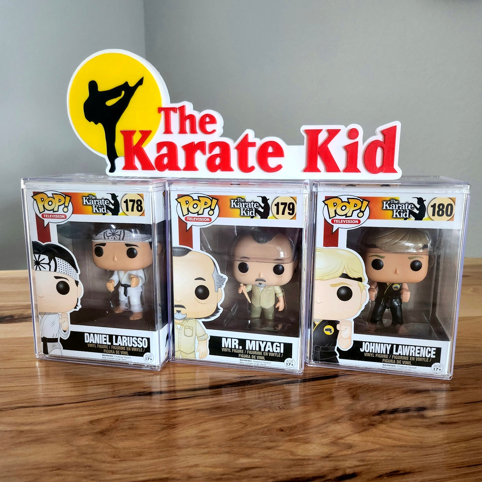 ⭐KARATE KID FUNKO SET: Daniel LaRusso , Johnny Lawrence & Mr. Miyagi NEAR MINT⭐ ⭐KARATE KID FUNKO SET: Daniel LaRusso , Johnny Lawrence & Mr. Miyagi NEAR MINT⭐