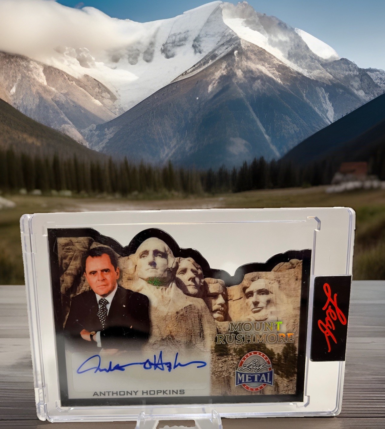 2026 Leaf Metal Mount Rushmore Anthony Hopkins Auto  1/1 MR-AH1 ✍️ 1 Of 1