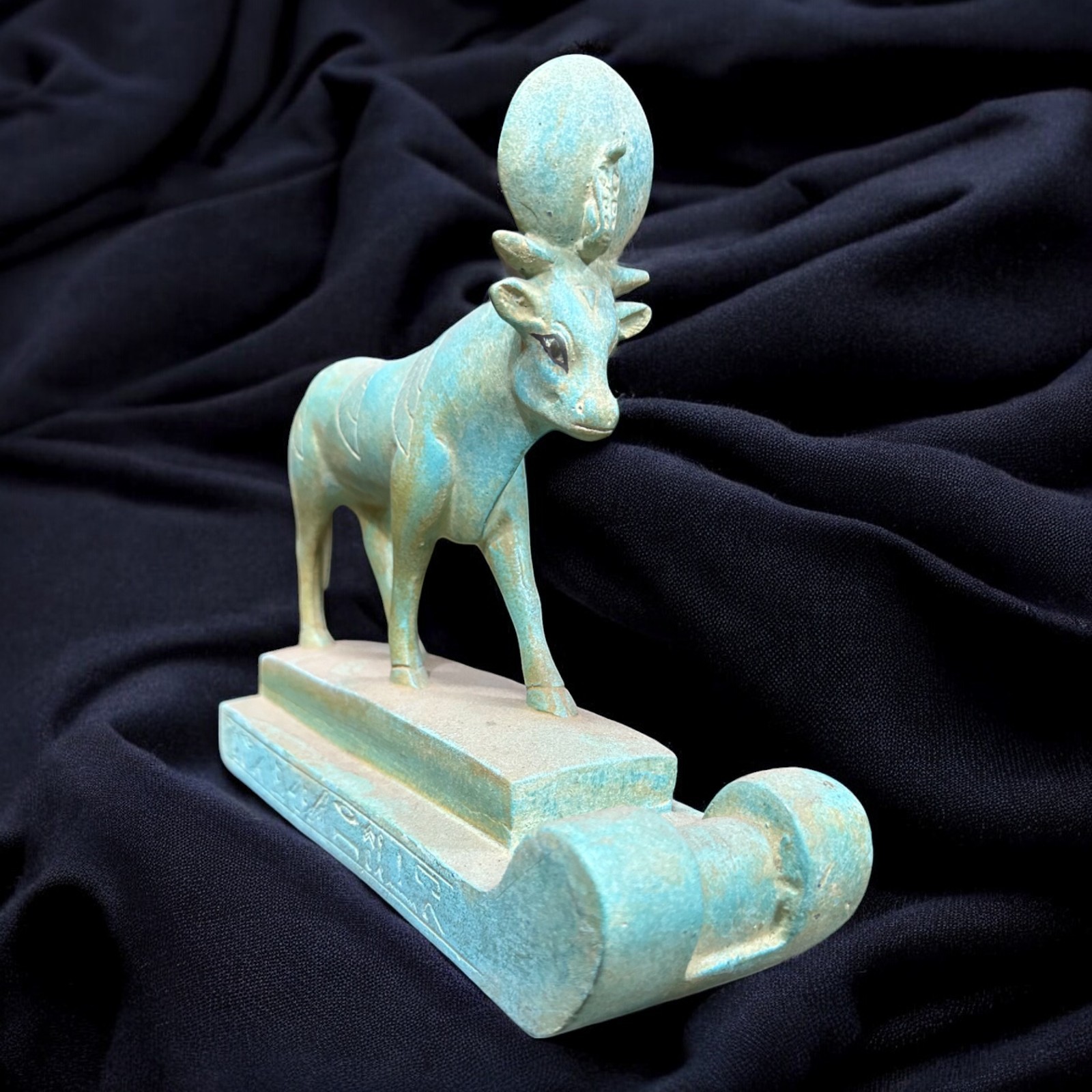 Ancient Egyptian Antiquities Cow of Goddess Hathor Unique Statue Pharaonic BC