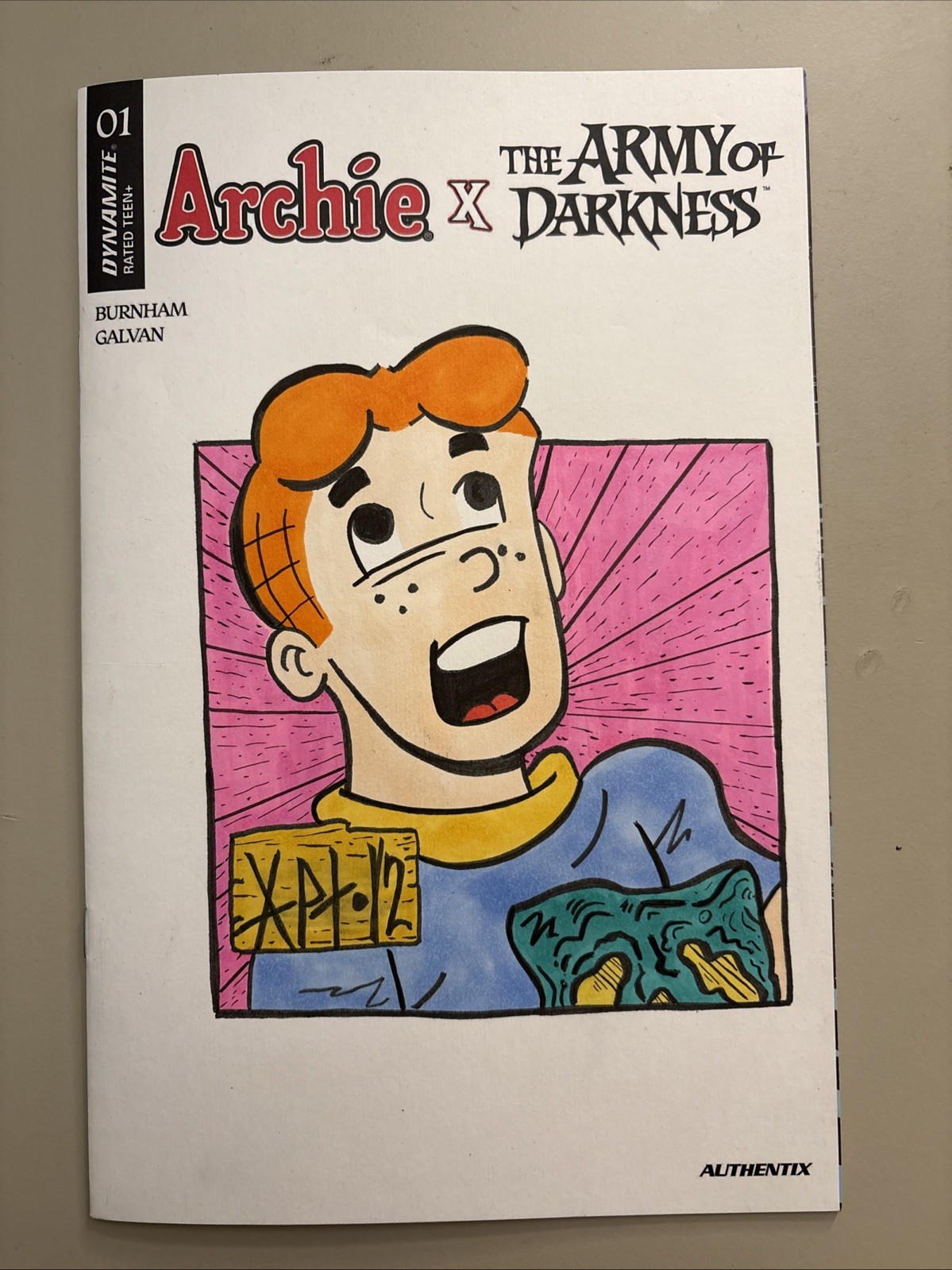 Archie x Army of Darkness #1 (Blank Variant) Original Marker Sketch By Apt.12