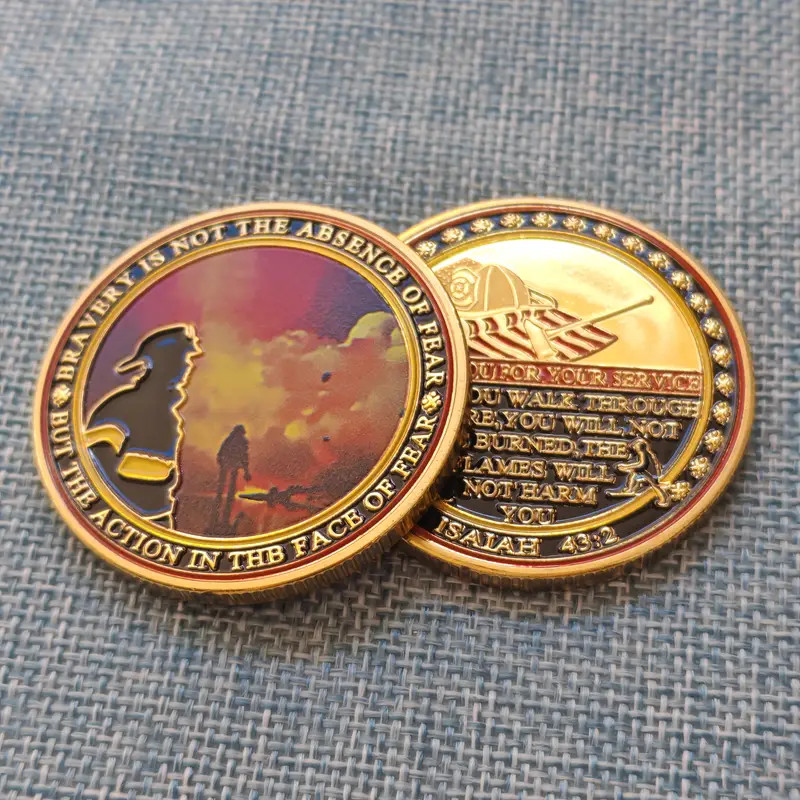 Firefighter Bravery Coin First Responder Collectable Commemorative Fire 1-pc