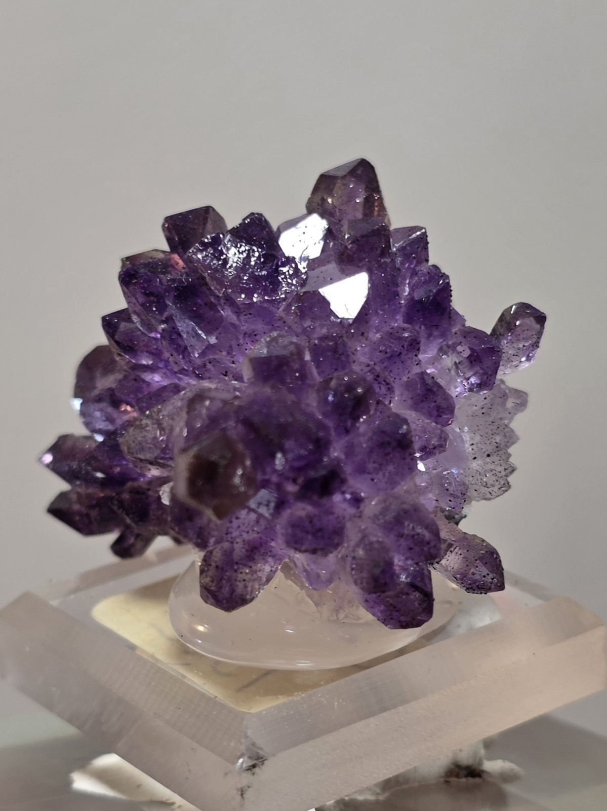 Choice Amethyst Crystal Cluster Kakamunurle Mine, Karur, Tamil Nadu, India