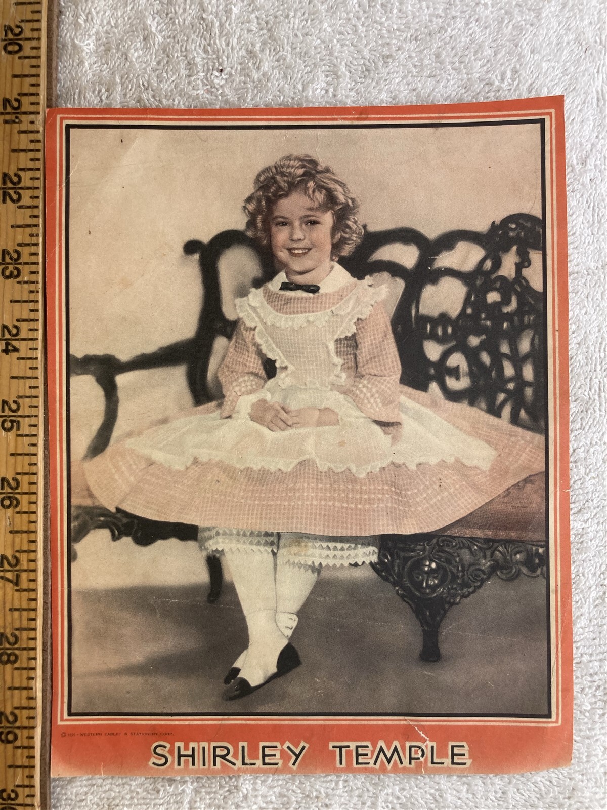 1935 Western Tablet & Stationary Corp Shirly Temple Picture Sheet Vtg 1935 Western Tablet & Stationary Corp Shirly Temple Picture Sheet Vtg