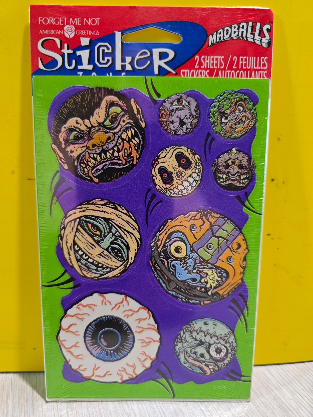 Vintage Madballs American Greetings Stickers 1986 Sealed Mint Condition Vintage Madballs American Greetings Stickers 1986 Sealed Mint Condition
