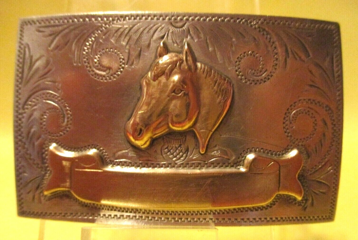 HorseHead AWESOME Comstock SOLID STERLING SILVER Front Western Belt Buckle HorseHead AWESOME Comstock SOLID STERLING SILVER Front Western Belt Buckle