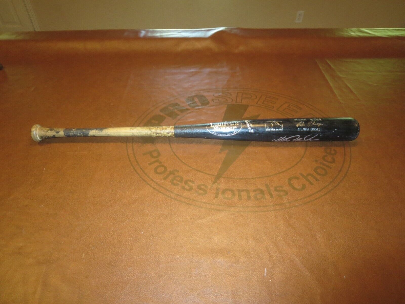 Andres Galarraga 2000 Atlanta Braves Game Used Bat - Autographed - Iron Clad COA