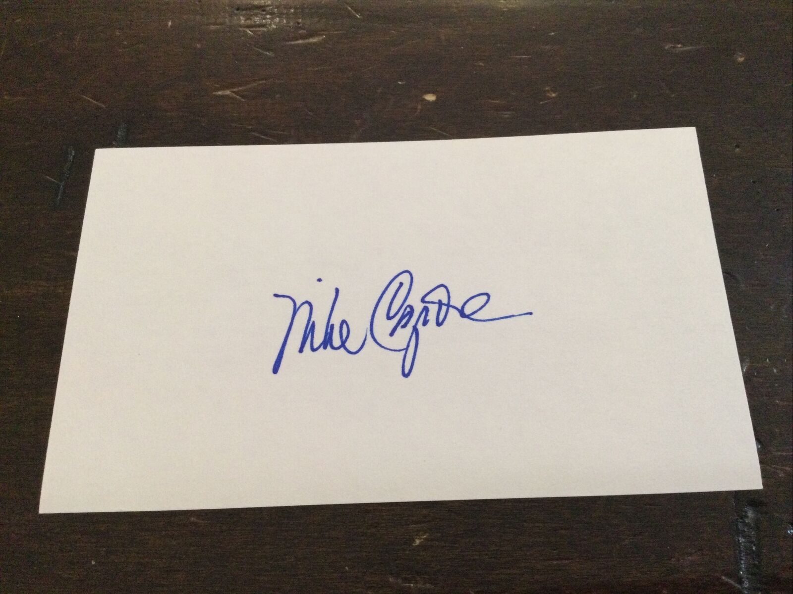 MIKE COSGROVE SIGNED AUTOGRAPH 3X5 INDEX CARD MLB 1972-1976 HOUSTON ASTROS