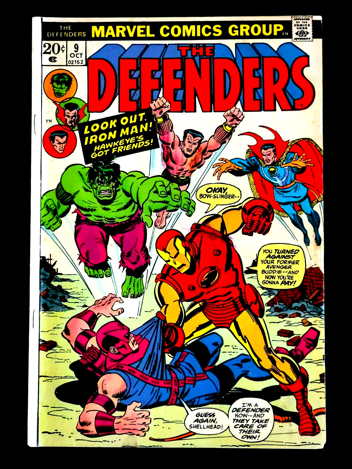 Defenders #9 (Oct 1973, Marvel)