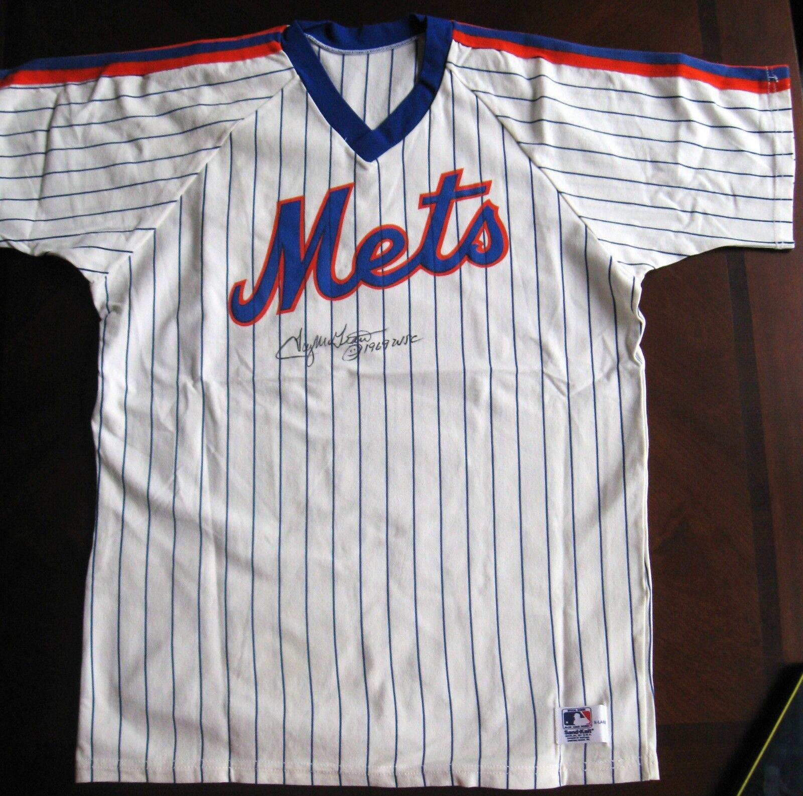 RARE Tug McGraw dec.04 PSA/DNA 1969 New York Mets Authentic Autographed Jersey