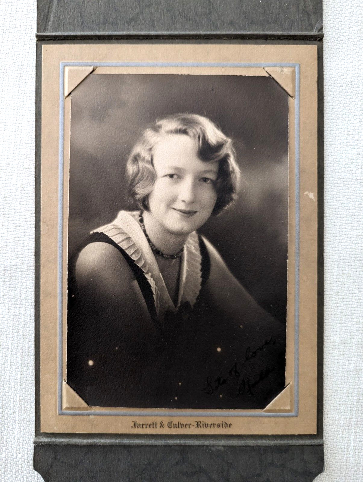 Young Lady  1930s Photography Portrait Riverside CA Jarrett & Culver Ruth Baird