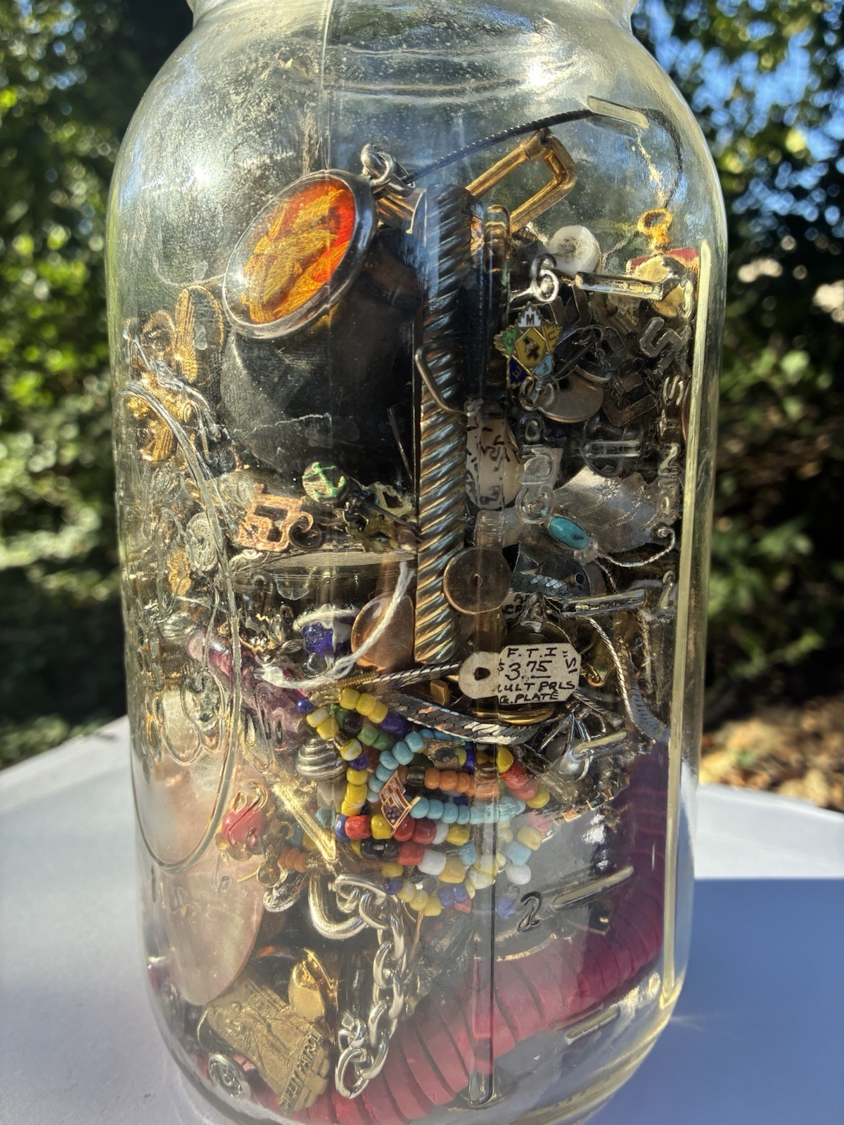 5+LB Lot: 40’s-70’s jewelry WWII, Masonic pins, Sterling, GF Fobs, More 5+LB Lot: 40’s-70’s jewelry WWII, Masonic pins, Sterling, GF Fobs, More