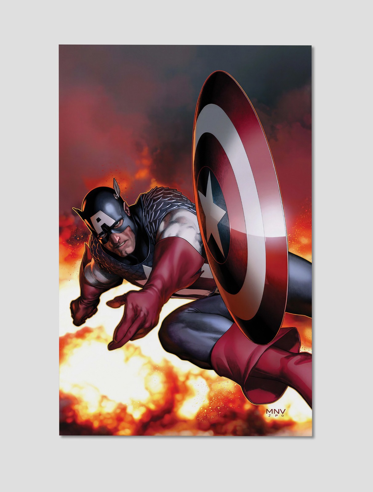 Captain America Vol. 6 #2 McNiven Giclee Print Poster 11x17 Marvel Wall Art Captain America Vol. 6 #2 McNiven Giclee Print Poster 11x17 Marvel Wall Art