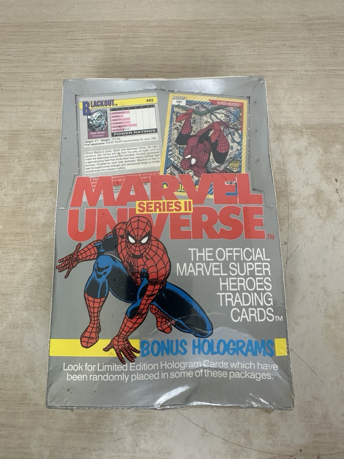 Impel 1991 Marvel Universe Trading Cards Series 2 Factory Sealed Box of 36 Packs Impel 1991 Marvel Universe Trading Cards Series 2 Factory Sealed Box of 36 Packs